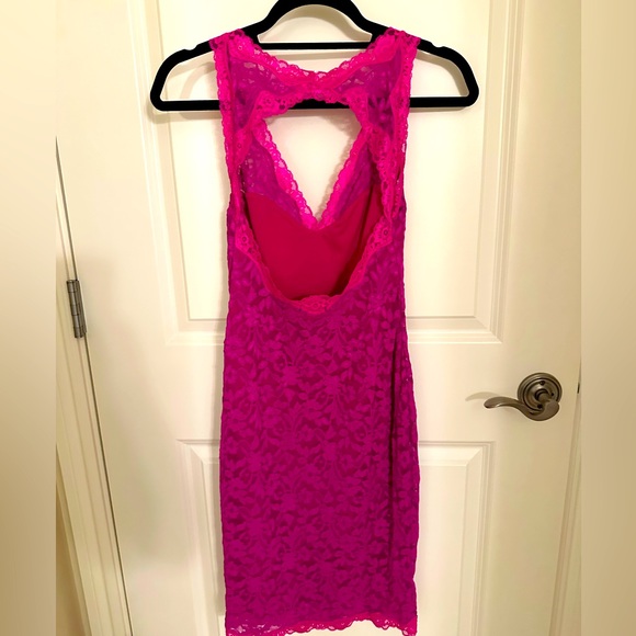 Moda International size XSmall wore one time great condition!!! Fuchsia pink - Picture 3 of 3
